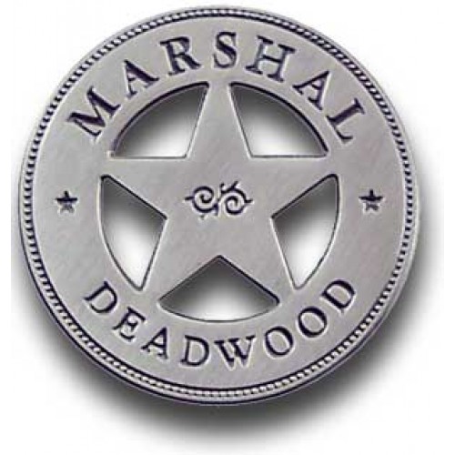 Marshal Deadwood Badge Pin 2205